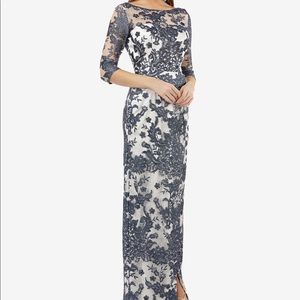 Illusion lace gown worn once